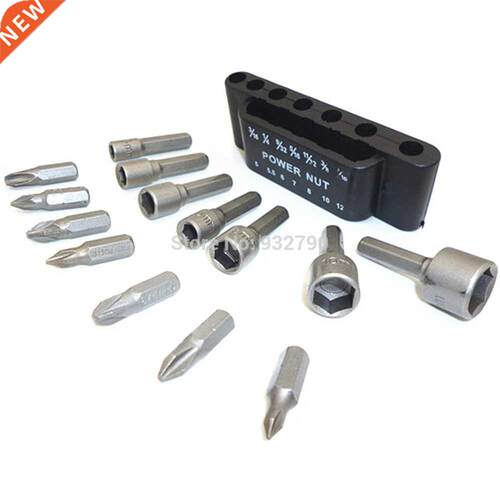 14pc Bit Pz1 Pz2 Pz3 Ph0 Ph1 Ph2 Ph3 & 5mm 5.5mm 6mm 7mm
