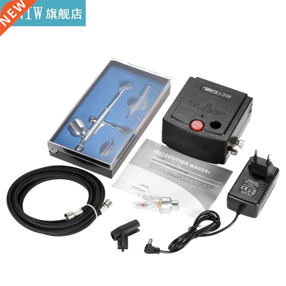Meterk 100-250V Professional Airbrush Gravity Feed sandblast