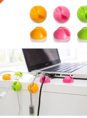 Cable Winder Organizer Clip Desk Tidy Organiser Wire Cord US