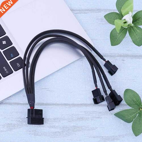 27cm 4pin IDE Molex to 4-Port 3Pin/4Pin Power Supply Plug Co