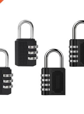 4 Pack 4 & -Digit Combination Padlock and Clasp Combine