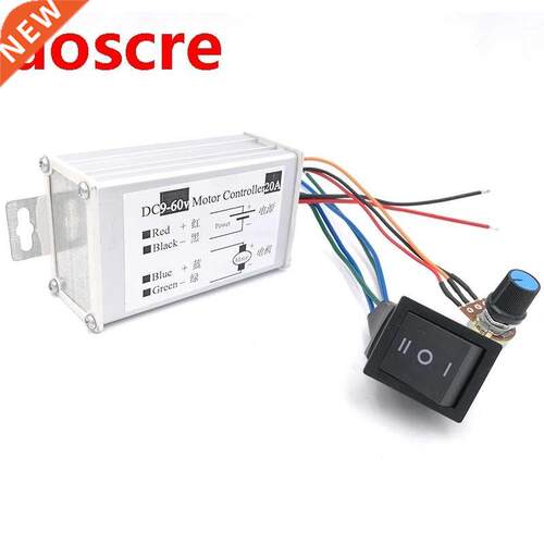 DC motor Speed Controller 20A 9-60V Reversible PWM Control F