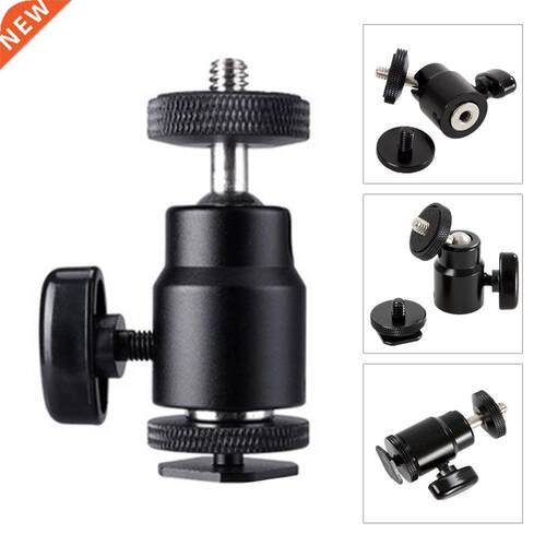 Hot Shoe Mount Adapter Mini Ball Head Ring Light Adapter Fo