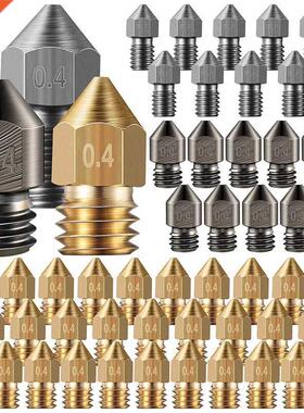 48Pcs Mk8 Nozzles 3D Printer Extruder Nozzles Pointed Wear R