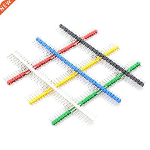 200pcs Color row of needles 2.54 pitch 1*40P single row of n