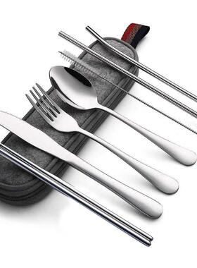 Dinnerware Set Travel Cutlery Set Camping Tableware Reusable