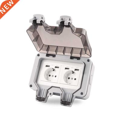 IP66 dustproof and waterproof outdoor wall double panel sock