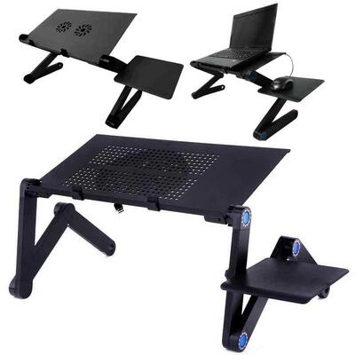 Cooling Fan Laptop desk Portable Adjustable Foldable Compute