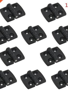 10PCS Black Plastic Door Bearing Butt Hinges Cabinet Drawer