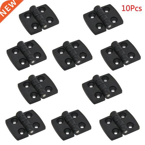 10PCS Black Plastic Door Bearing Butt Hinges Cabinet Drawer