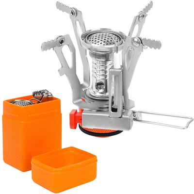 Mini Gas Stove Outdoor Folding Tourist Burner Portable Furna