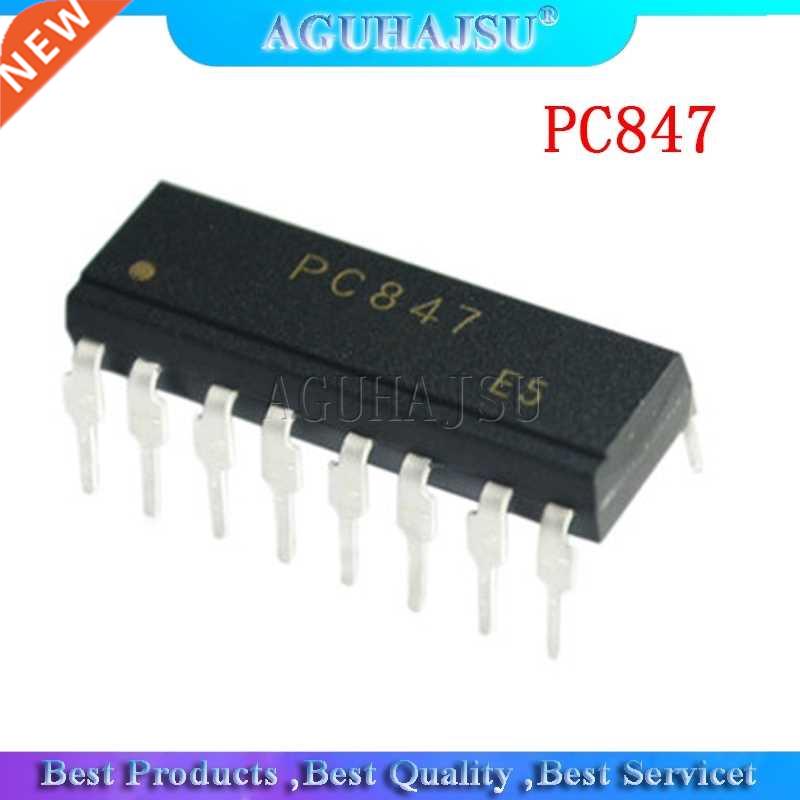 10PCS PC847 DIP optocoupler four PC817 PC817-4 DIP16 origina