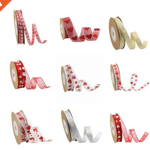 Organza Ribbon Heart Wedding Ribbons 适用于 Wedding Single F