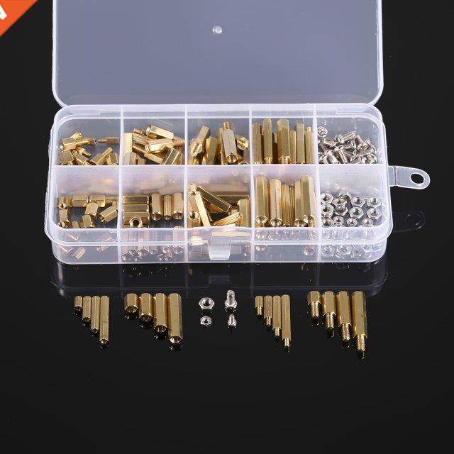 240PCS 2 3 Screws Hex Screws Nuts Assortent Kit Threaded