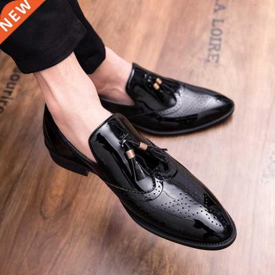 big size 47 Pointed Toe Formal Shoes Man Leather Oxfords Sp