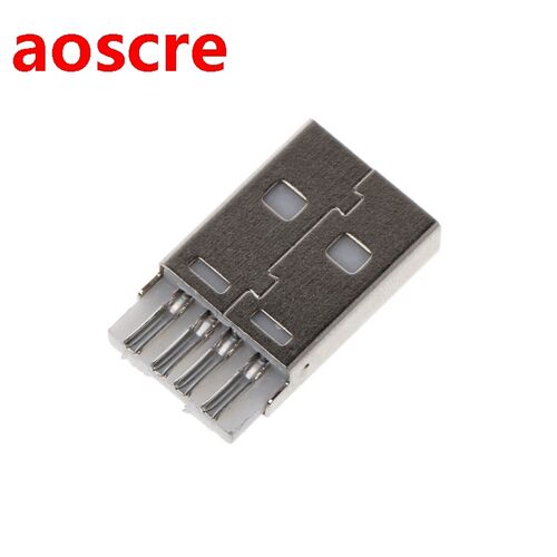 10 Pcs DIY USB 2.0 Type A Male 4P Adapter Connector Plug Soc