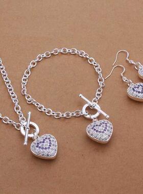 Fine 925 sterling silver Wedding Valentine's Day gift no