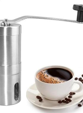 Portable Household Stainless Steel Manual Coffee  Bean Burr