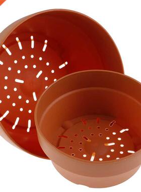 Artificial Mini Round Plastic Plant Flower Pot Home Office D