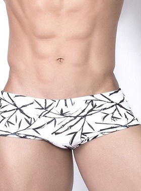 UXH men Swimming trunks push-up swimwear low rise bikini swi