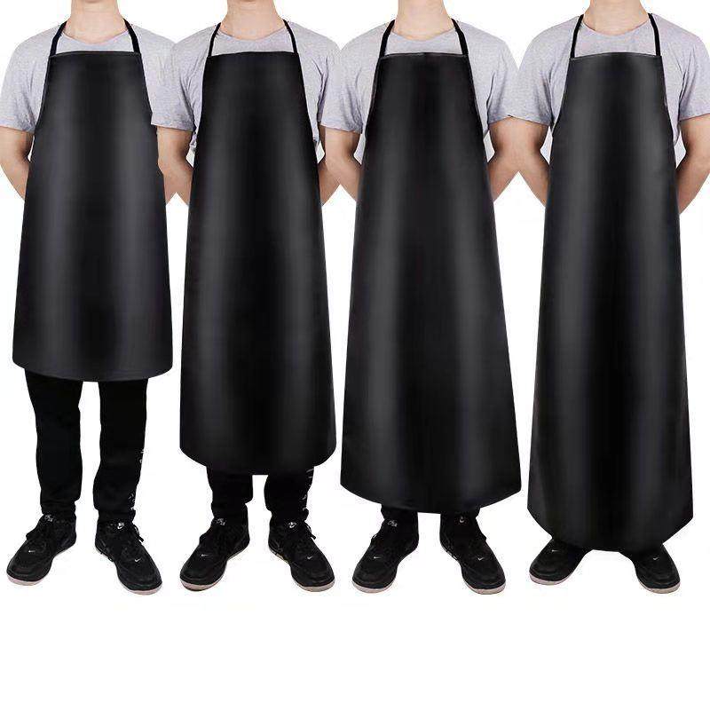 Waterproof And Oil-proof Leather Apron PU i Kitchen Men an