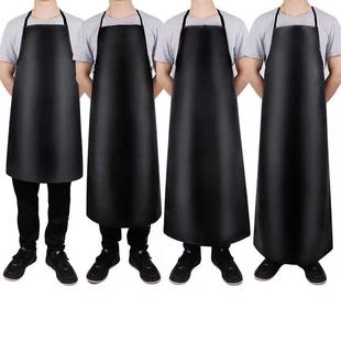 Waterproof And Oil-proof Leather Apron PU i Kitchen Men an