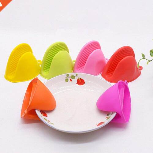 1Pc Silicone Heat Resistant Gloves Clips Insulation Non Stic