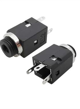 PJ-341 3.5mm 3 Pin udio Hedphone Jck Femle Verticl Sock