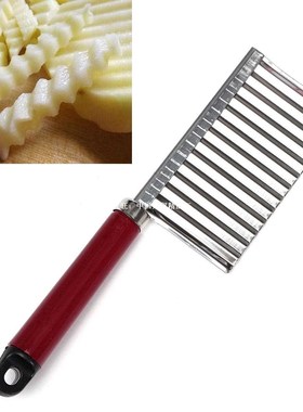 New Stainless Steel Potato Chip Dough Vegetable Crinkle Wavy