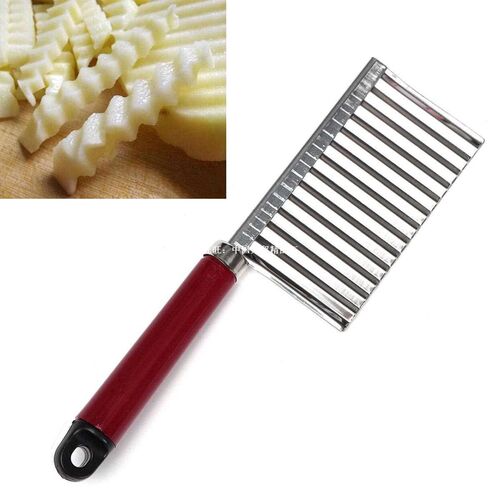 New Stainless Steel Potato Chip Dough Vegetable Crinkle Wavy