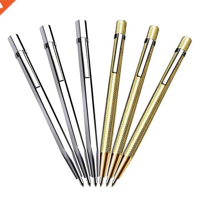 6 Pcs Tungsten Carbide Tip Scribe Metal Etching Pen Carve En