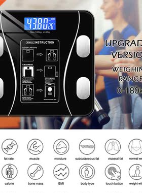 Body Fat Scale Bluetooth BMI Body Scales Smart Wireless Digi