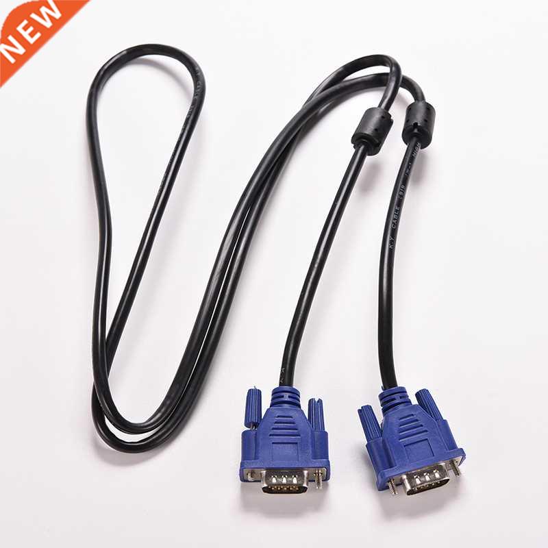 1PC Blue 1.5M 5FT 15 PIN VGA HDB15 SUPER VGA SVGA M/M Male t