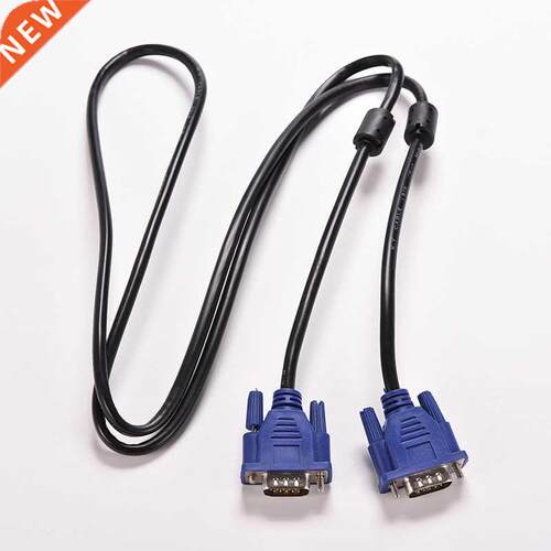 1PC Blue 1.5M 5FT 15 PIN VGA HDB15 SUPER VGA SVGA M/M Male t