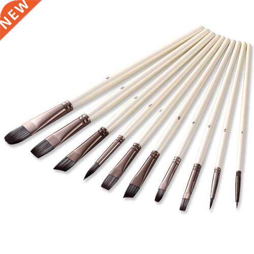 Nylon Artist Paint Brushing Acrylic Watercolor Brush Set For