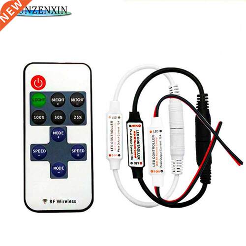 RF 11Keys Single Color Dimmer Led Strip Controller Remote DC