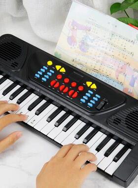 7 key children	s electronic organ toy with microphone