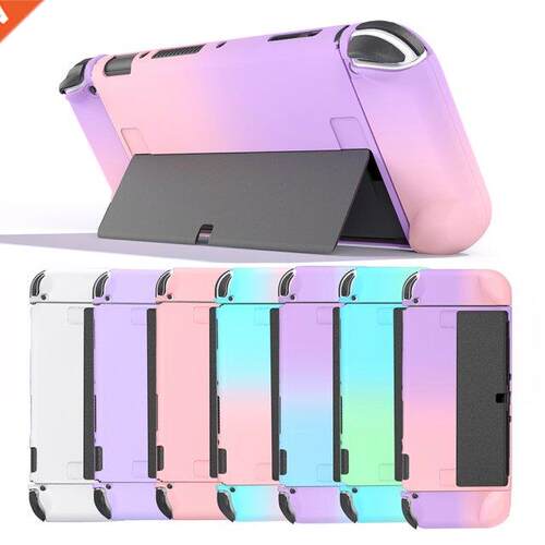 For NS OLED Protective Case+Screen Film+2xThumbick Cap Gam