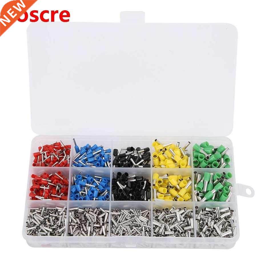 1640pcs Crimp Terminals Tube Type Cold-Press Wire Terminals