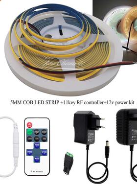 DC12V 5mm Super Thin COB Strip 384LEDs/m Soft Flexible LED L