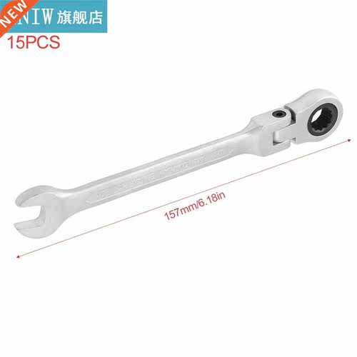Practical 10MM CRV72 Flexible Head Matte Ratchet Dual-use Wr