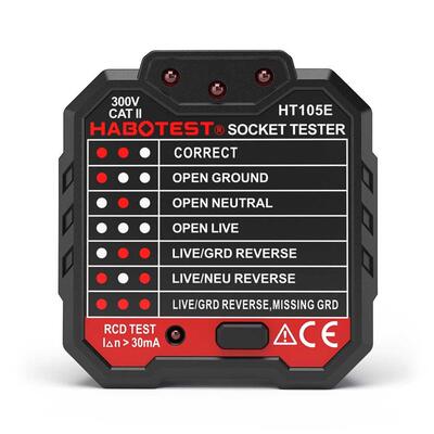 HABOTEST HT105E Advanced RCD Electric Socket Tester Circuit