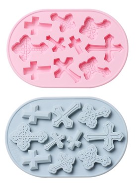Silicone Cross Mold DIY Baking Tray Chocolate Cake Candy Fon