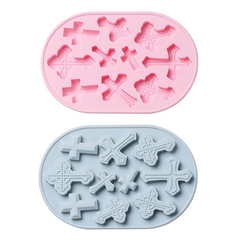 Silicone Cross Mold DIY Baking Tray Chocolate Cake Candy Fon