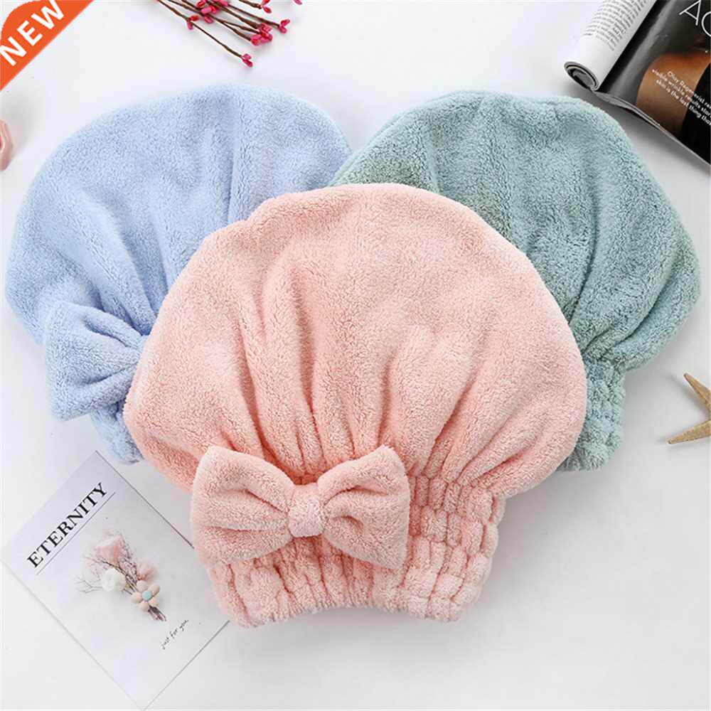 Cartoon Microfiber Hair Turban Quickly Dry Hair Hat Wrapped