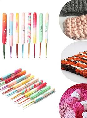 9pcs Soft Handles Sweater Needles Aluminum Alloy Hand Sewing