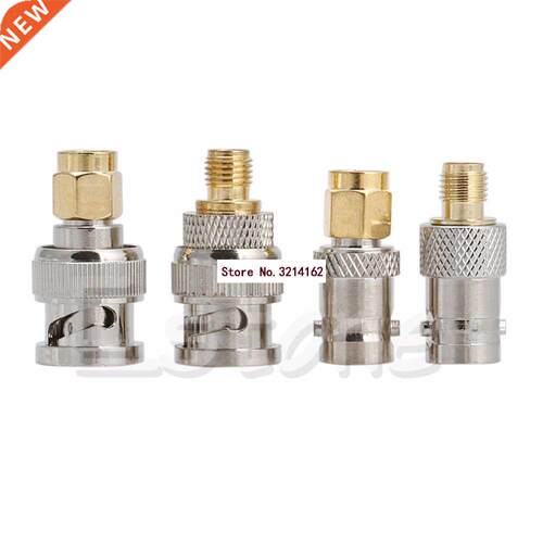 4PCS BNC To SMA Type Male Female RF Converter Test Adapter K