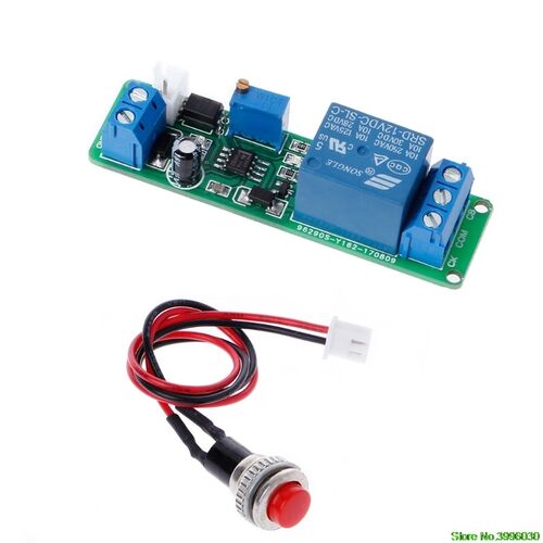 DC 12V Timing Timer Delay Turn OFF Switch Relay Module 1~10s