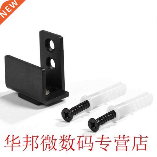 Black Steel Floor Guide Hardware Sliding Barn Door Bottom Wa