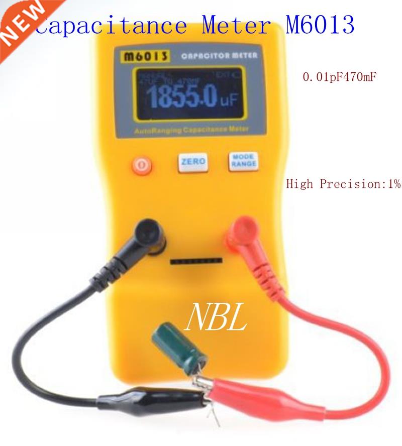 Digital Capacitance Tester 0.01pF to 470mF LCD Auto-ranging
